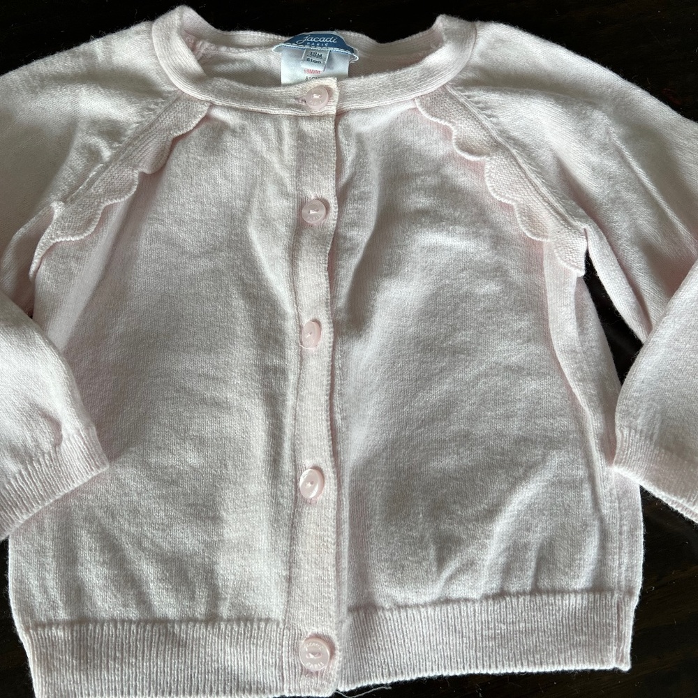 Jacadi Cardigan - Light pink - 18 mom